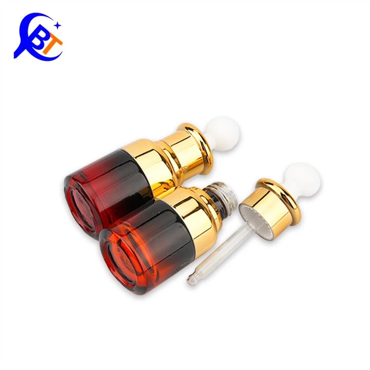Red Dropper Bottle With Latex Head Cap